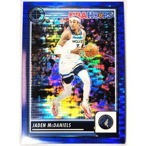 2023-24 NBA Hoops Premium Stock JADEN MCDANIELS #128 Blue Pulsar Prizm 35/75